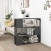 vidaXL B&uuml;cherregal Raumteiler Grau 100x24x94 cm