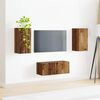 vidaXL TV-Schrankset Wandmontiert 2 pcs Altholz Holzwerkstoff