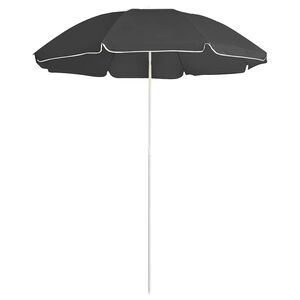vidaXL Sonnenschirm mit Stahlmast Anthrazit 180 cm