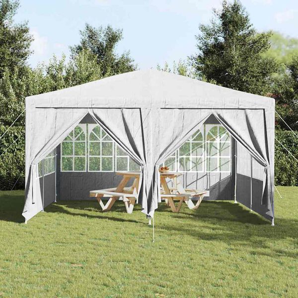 vidaXL Party-Zelt Wei&szlig; 400 x 400 x 266 cm Polyethylen