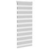 vidaXL Doppelrollo Hellgrau 60x150 cm Stoffbreite 55,9 cm Polyester