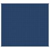 vidaXL Gewichtsdecke Blau 220x235 cm 11 kg Stoff