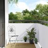 vidaXL Balkon-Sichtschutz Wei&szlig; 1000x80 cm Poly Rattan