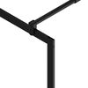 vidaXL Duschwand mit Ablage f&uuml;r Walk-In-Dusche Schwarz 90x195 cm ESG