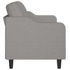 vidaXL 3-Sitzer-Sofa Hellgrau 180 cm Stoff