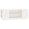 vidaXL TV-Schrank Wei&szlig; 110x35x40,5 cm Massivholz Kiefer