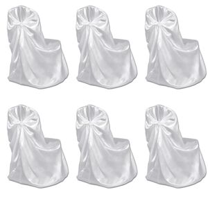 6 x Stuhlhusse f&uuml;r Hochzeit Bankett wei&szlig;