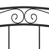 vidaXL Bett Schwarz Metall 160x200 cm