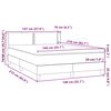 vidaXL Boxspringbett mit Matratze Dunkelgr&uuml;n 140x210 cm Samt