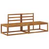vidaXL Outdoor End Sofa 2 St&uuml;ck Natur 182,5 x 63 x 73 cm