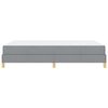 vidaXL Boxspringbett mit Matratze Hellgrau 140 x 200 cm Stoff