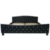 vidaXL Bett mit Matratze Schwarz Kunstleder 180&times;200 cm