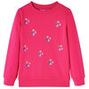 Kinder-Sweatshirt Knallrosa 92
