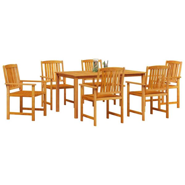 vidaXL Garten Essgruppe 5 pcs Braun Massivholz Akazie