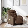 vidaXL Massagesessel Elektrisch Braun Stoff