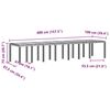 vidaXL Garten-Esszimmergarnitur mit Kissen 17 pcs Hellgrau PP