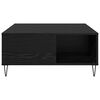vidaXL Couchtisch Schwarz Eichen-Optik 80 x 80 x 36,5 cm Holzwerkstoff