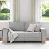 vidaXL 2-Sitzer Sofa Wolkengrau 180x78x84 cm Stoff