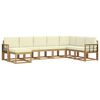 vidaXL Outdoor-Sofagarnitur 8 stk. Wei&szlig; und Creme