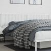 vidaXL Kopfteil Metall Wei&szlig; 200 cm