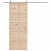 vidaXL Scheunent&uuml;r 80x208 cm Massivholz Kiefer