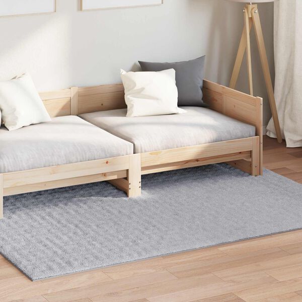 vidaXL Bereichsteppiche Rechtwinklig HUARTE Grau 230 x 160 cm