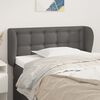 vidaXL Kopfteil mit Ohren Grau 103x23x78/88 cm Kunstleder