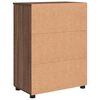 vidaXL Badezimmerschrank mit T&uuml;r Braun Eichen-Optik 60 x 35 x 80 cm