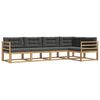 vidaXL Outdoor-Sofagarnitur 4 stk. Wei&szlig; und Anthrazit Polyester