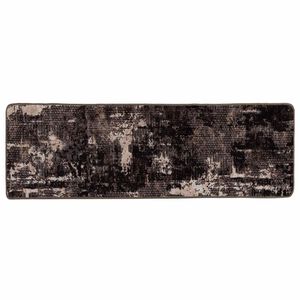 vidaXL Teppichl&auml;ufer MARSA Schwarz 50 x 250 cm Polyester und PVC