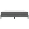 vidaXL Boxspringbett mit Matratze Dunkelgrau 180 x 200 cm Stoff