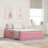 vidaXL Aufbewahrungsbett mit Matratze Rosa 140 x 200 cm Samt