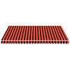 vidaXL Markisenbespannung Canvas Orange & Braun 3,5x2,5 m