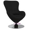vidaXL Eiersessel Schwarz 63 x 73 x 90 cm Stoff