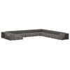 vidaXL 11-tlg. Garten-Lounge-Set mit Auflagen Poly Rattan Grau