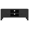 vidaXL TV-Schrank Industrie-Stil Schwarz 105x35x42 cm Metall