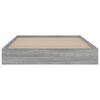 vidaXL Bettgestell Grau Sonoma 100x200 cm Holzwerkstoff