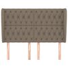 vidaXL Kopfteil mit Ohren Taupe 163x23x118/128 cm Stoff