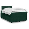 vidaXL Boxspringbett mit Matratze Dunkelgr&uuml;n 120x200 cm Samt