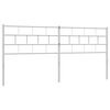 vidaXL Ersatz-Kopfteil Metall Wei&szlig; 160 cm