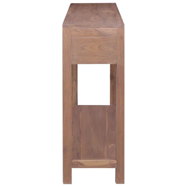 vidaXL Konsolentisch 145&times;30&times;80 cm Teak Massivholz