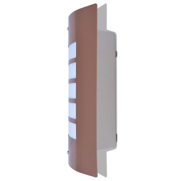 vidaXL Außenwandleuchte Edelstahl Kupfer