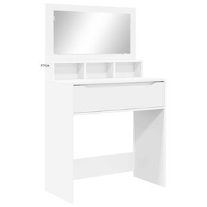 vidaXL Schlafzimmer-Frisiertische mit Speicher Wei&szlig; 80 x 39,6 x 135 cm