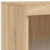 vidaXL Sideboard mit LED-Leuchten Sonoma-Eiche 60,5x37x100 cm