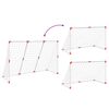 vidaXL Fußballtor für Kinder mit Bällen 2-in-1 Weiß 184x64x124 cm
