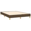 vidaXL Boxspringbettgestell Dunkelbraun 140x200 cm Stoff