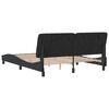 vidaXL Bettgestell ohne Matratze Schwarz 160x200 cm Samt
