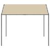 vidaXL Gartenpavillon Beige 3x3 m Stahl und Stoff