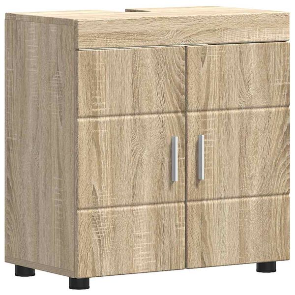 vidaXL Badezimmerschrank-Set TULUM Sonoma-Eiche 60 x 34 x 63 cm