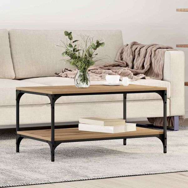 vidaXL Couchtisch Artisan-Eiche 81 x 50 x 40 cm Holzwerkstoff